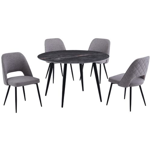 Juego de comedor 4 personas redondo Dubai Round II