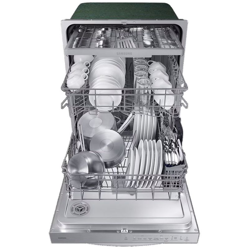Combo Cocina 5 quemadores a gas smart Bespoke 76 cm (30") con horno air fry NSG6DB850012AX Samsung + Lavavajillas de 51 dBA con 3.ª rejilla 61 cm-1782408255811