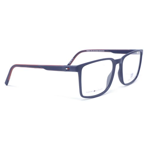 Aro oftálmico Tommy Hilfiger rectangular para hombre azul marino