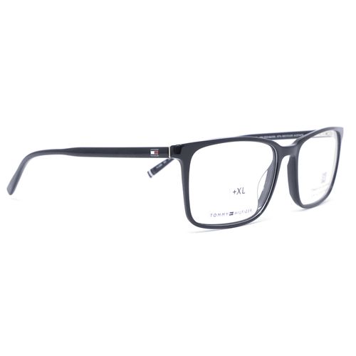 Aro oftálmico Tommy Hilfiger rectangular negro XL para hombre