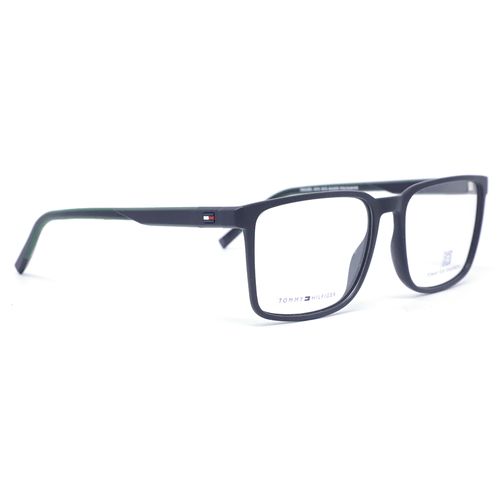 Aro oftálmico Tommy Hilfiger rectangular negro para hombre