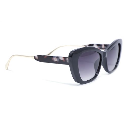 Lente de sol Dynasol cat eye acetato negro para mujer-Surtido