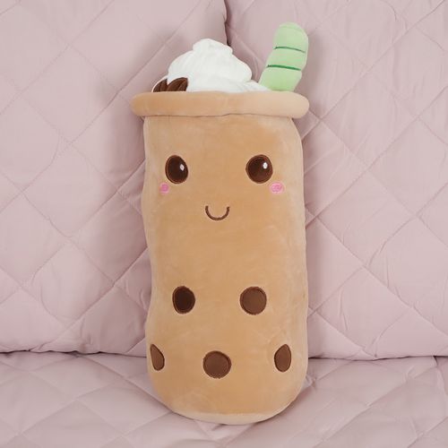 Cojín infantil diseño Té Boba beige 40 x 16 cm