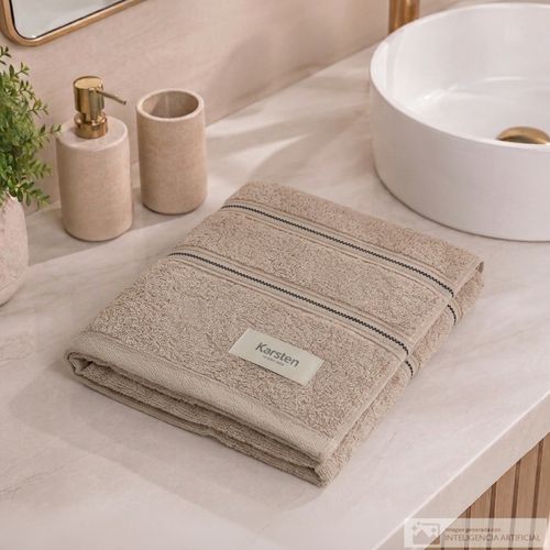 Toalla de mano plaza taupe 48 x 80 cm