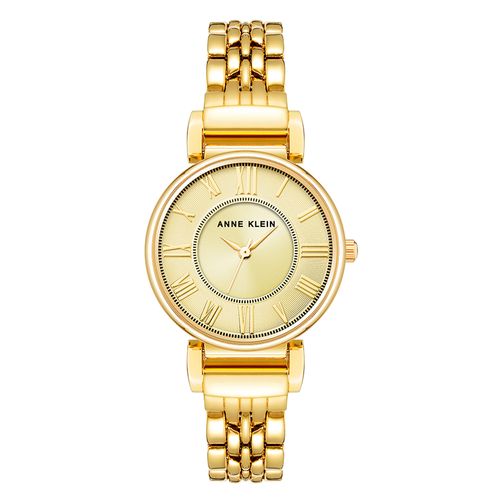 Reloj Anne Klein analógico de acero inoxidable dorado para mujer