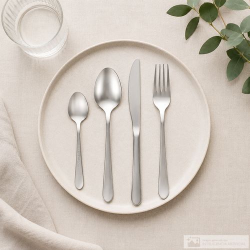 Set de cubiertos de acero inoxidable silver classic