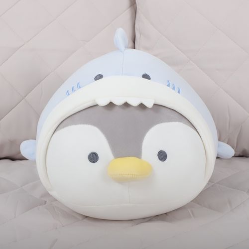 Cojín infantil diseño de pingüino tiburón  20 x 24 x 35 cm
