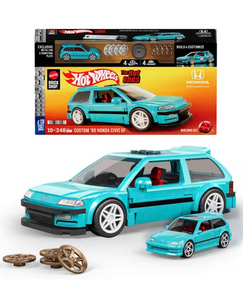 Mattel Brick Shop Custom ’90 Honda Civic EF 1:32 Speed Series