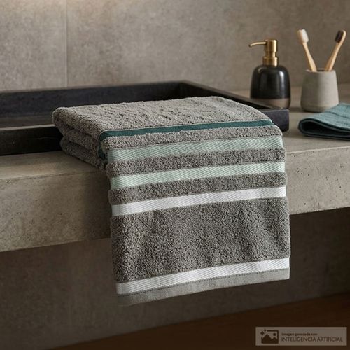 Toalla de baño lumina verde oscuro 70 x 140 cm