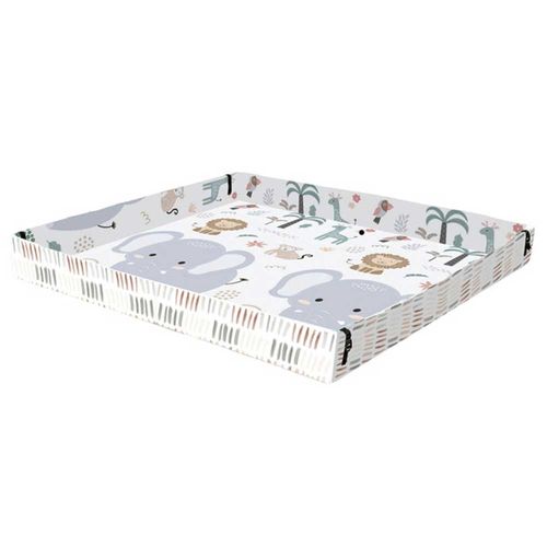 Alfombra plegable con estampado de animales para bebé
