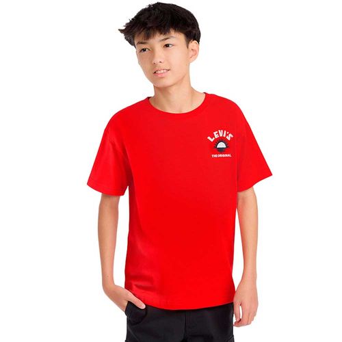 Camiseta roja con estampado de Levi's para niño