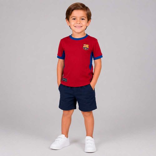 Camiseta roja Club DNA del FC Barcelona para niño