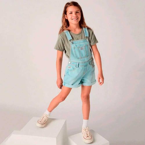 Overol azul denim para niña