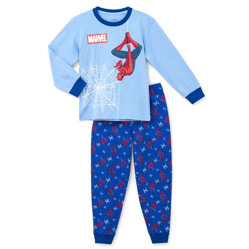 Pijama bicolor con estampado de Spider-Man para niño
