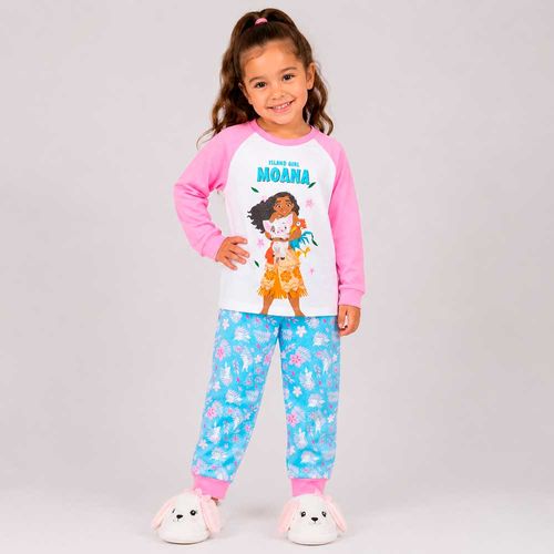 Pijama multicolor con estampado de Moana para niña