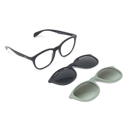 Aro oftálmico Clip On Emporio Armani ovalado de acetato para hombre