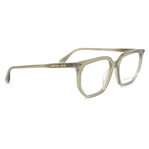 Aro oftálmico Michael Kors rectangular de acetato verde translúcido para hombre