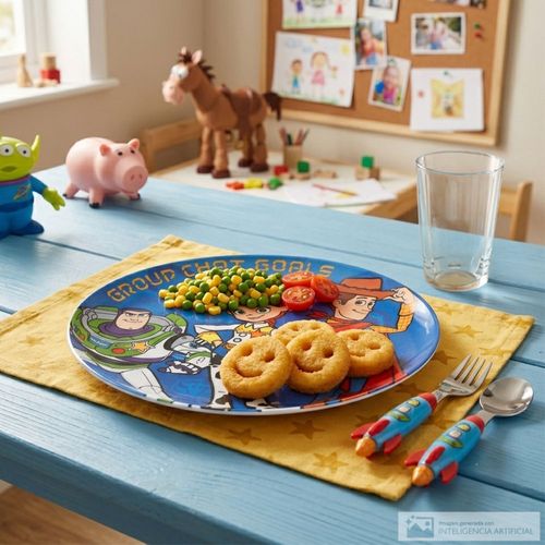 Plato infantil Toy Story 5 mediano