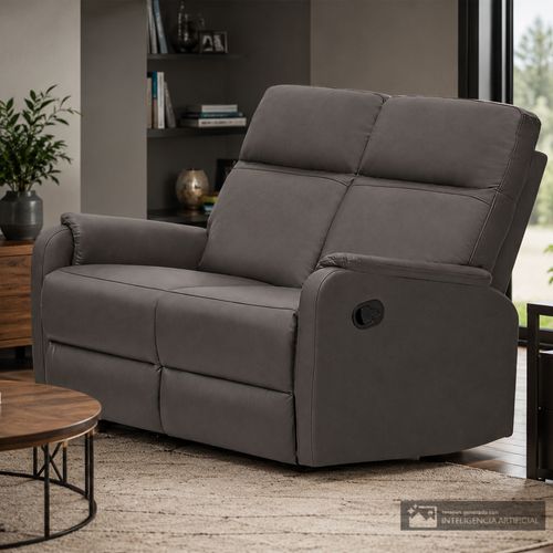 Love seat reclinable sin consola