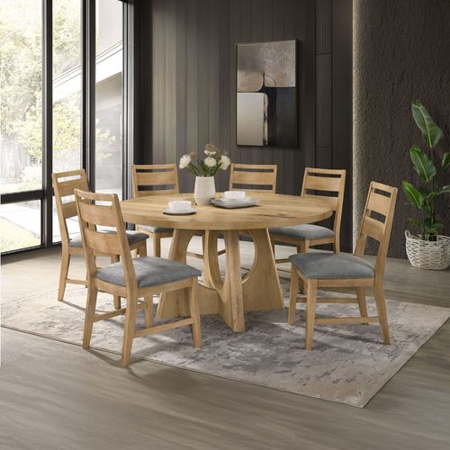 Juego de comedor 6 personas redondo Autumn