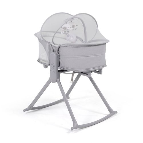 Silla mecedora gris multifuncional 6 en 1 para bebé