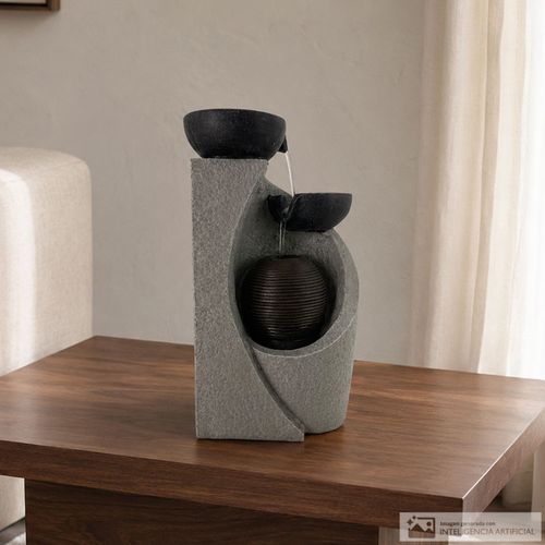 Fuente decorativa con luz 24 x 16 x 39.5 cm
