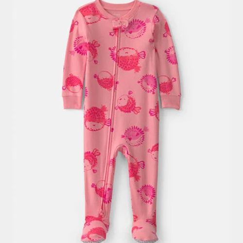 Pijama con estampado de erizos para bebé niña