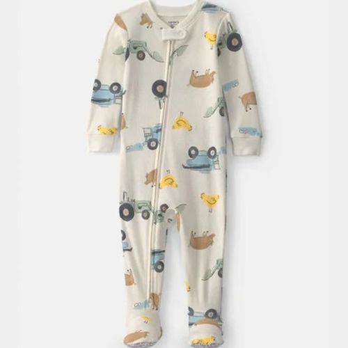 Pijama con estampdo de granja para bebé niño
