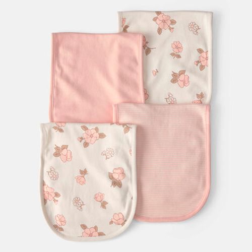 Set de 4 mantas recibidoras para bebé niña