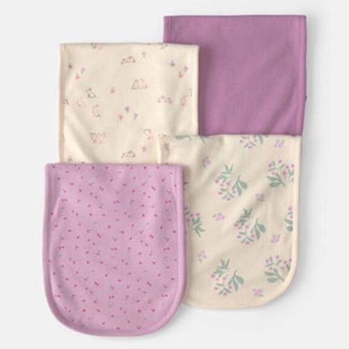 Set de 4 toallitas estampadas para bebé niña