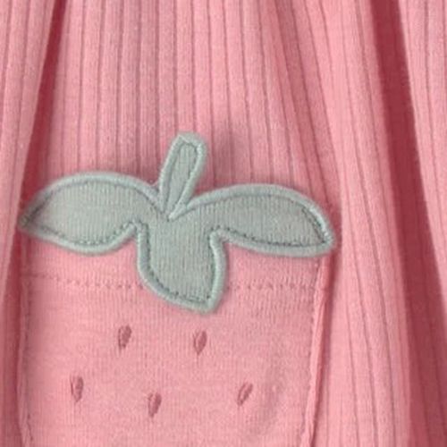 Set de 2 vestidos tipo mameluco rosado para bebé niña