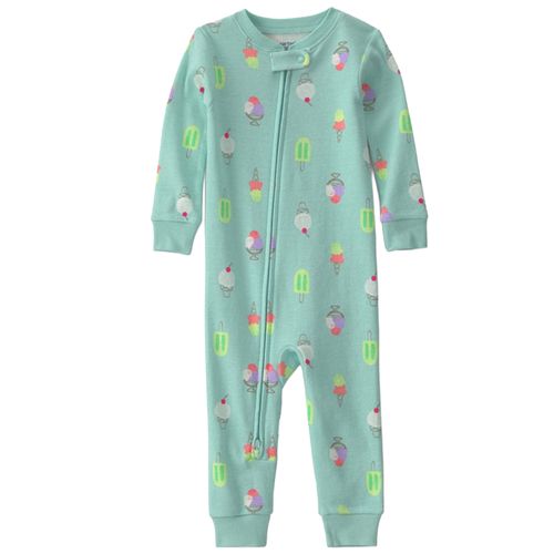 Pijama enterizo con estampado de helados para niña