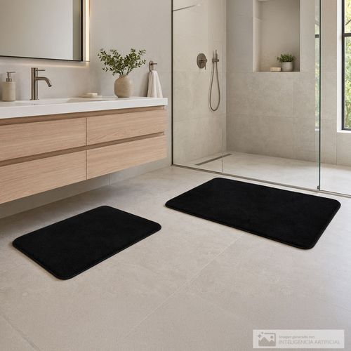Set alfombra de baño antideslizante