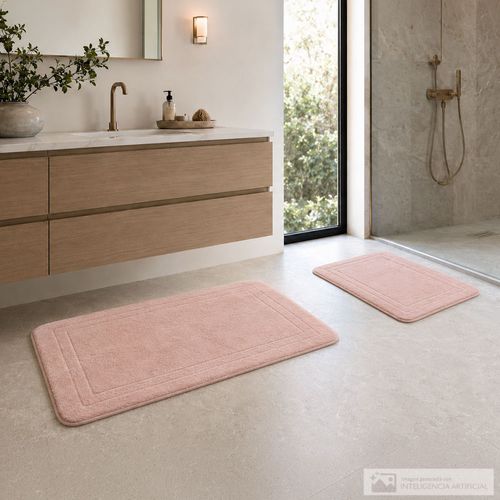 Set de alfombra para baño antideslizante Memory Foam