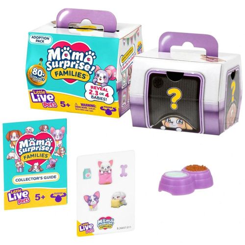 Little Live Pets Mama Surprise Families Pack de Adopción con Cachorros Sorpresa