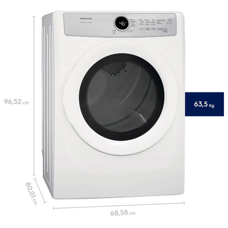 Combo Lavadora automática carga frontal 21 kg + Secadora a gas Frigidaire carga frontal 21kg-1785253676538
