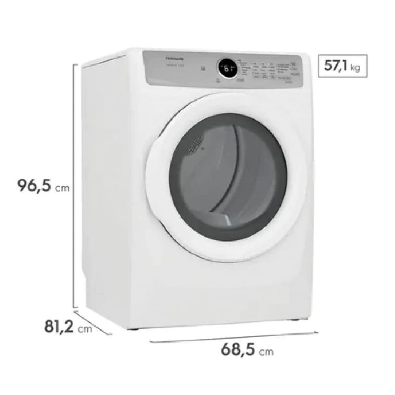 Combo Lavadora automática carga frontal 21 kg + Secadora a gas Frigidaire carga frontal 21KG-1785254083488