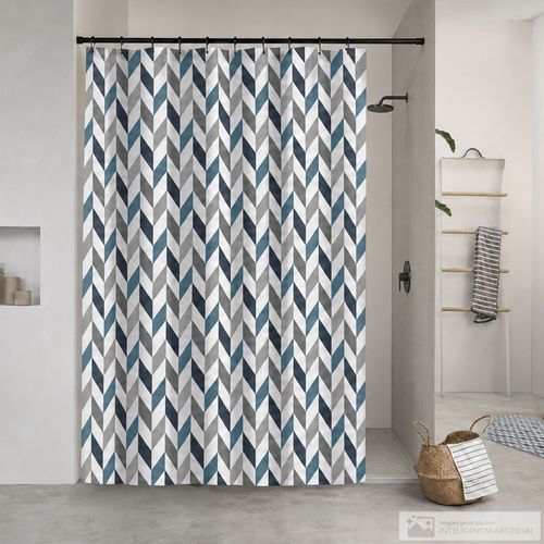 Cortina de baño con diseño estampado