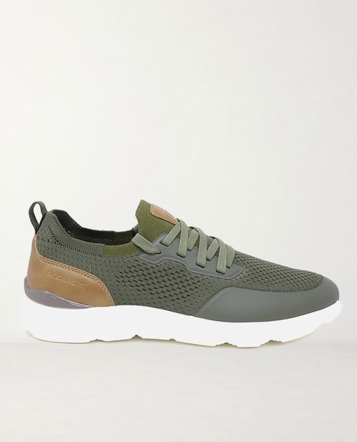 Tenis casual Rockport color verde olivo para hombre