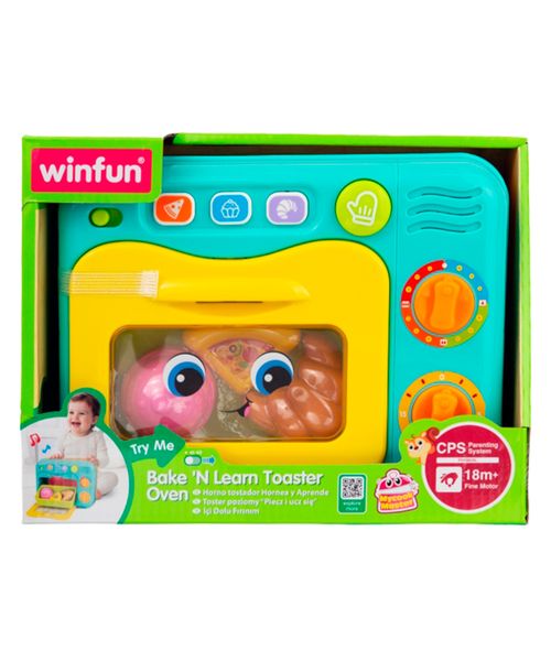 Horno Tostador de Juguete Winfun Bake 'N Learn con Alimentos