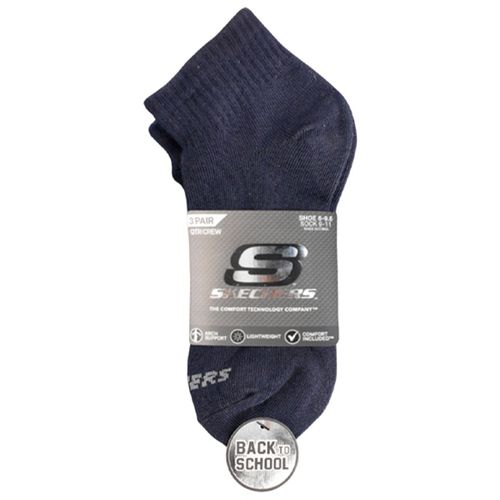 Set de 3 pares de calcetines azules Skechers para niño