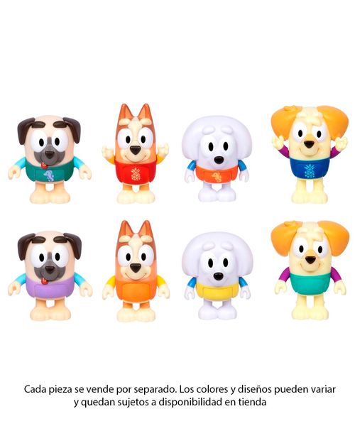 Bluey Splash Park Bingo y Amigos Pack de 4 Figuras