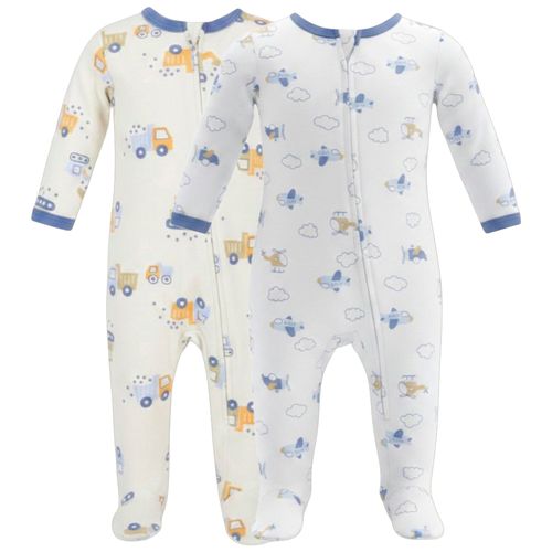 Set de 2 pijamas con estampado de vehículos para bebé niño
