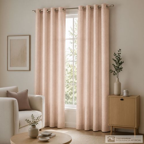 Cortina para ventana tipo blackout estilo danubio