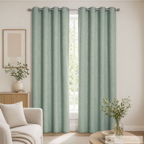 Cortina para ventana tipo blackout diseño fino estilo sabrina