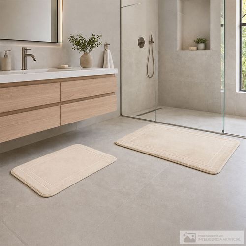 Set de alfombra Memory Foam antideslizante