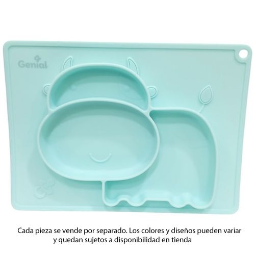 Plato de silicona con divisiones surtido para bebé