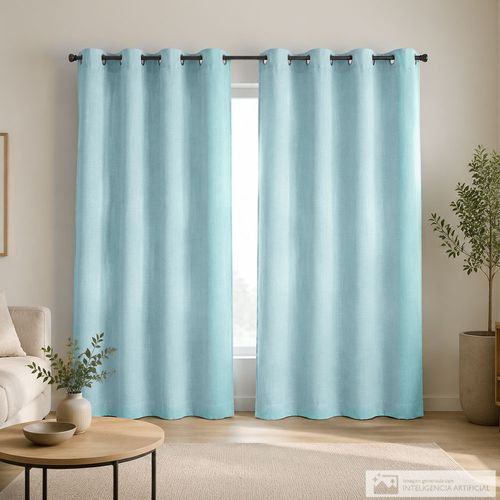 Cortina para ventana estilo maddox color gris medio