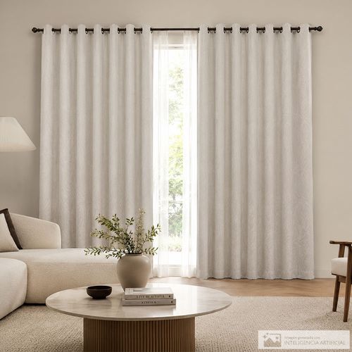 Cortina para ventana tipo jacquard acabado decorativo