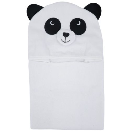 Toalla blanca con diseño de panda para bebé niño
